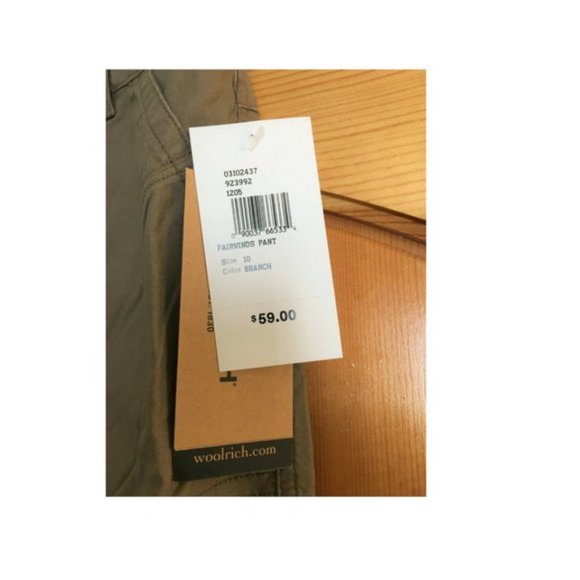 Women's Woolrich Fairwinds Spandex Relaxed Outdoor Pants Size 10 NEW MSRP $59 - Picture 4 of 4